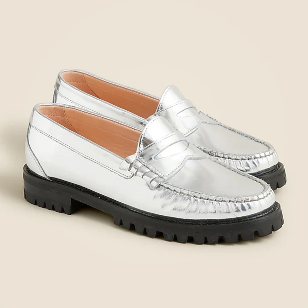 *NIB* J.CREW Winona lug-sole penny loafers (sz 7.5)